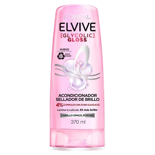 Acondicionador Elvive Glycolic Gloss de 370 ml