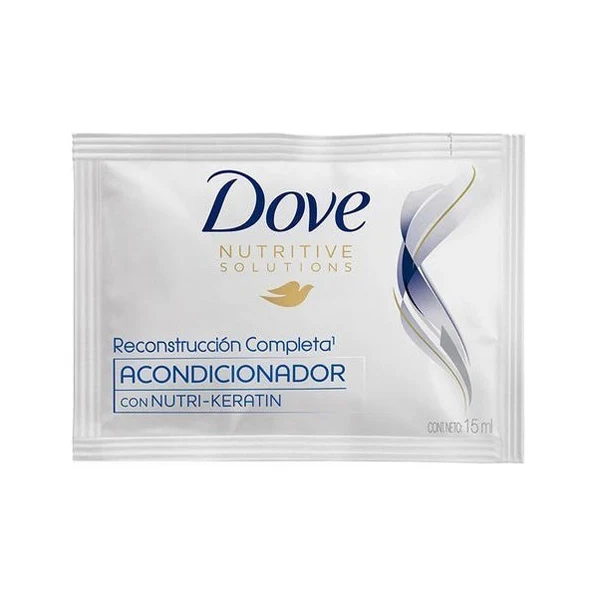 Acondicionador Dove Reconstrucción en display de 12 sachets