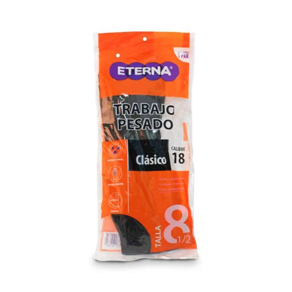 Guante para trabajo pesado Eterna clásico talla 8.5