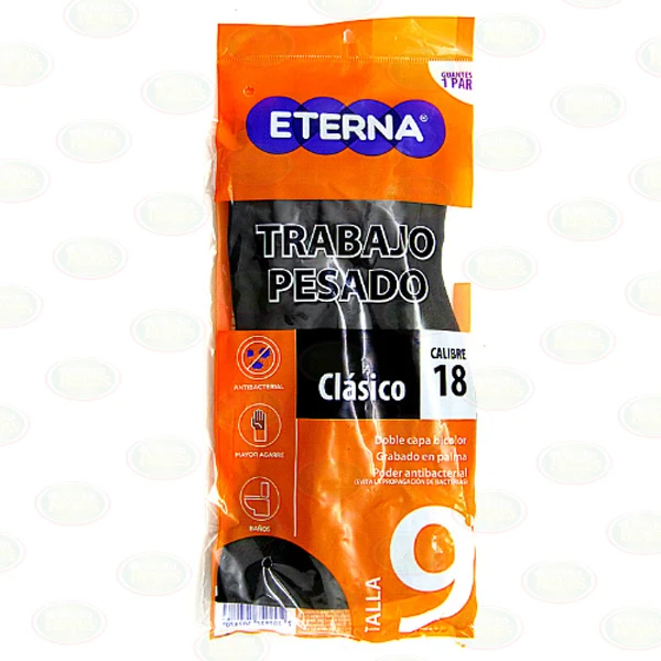 Guante Eterna para trabajo pesado clásico talla 9