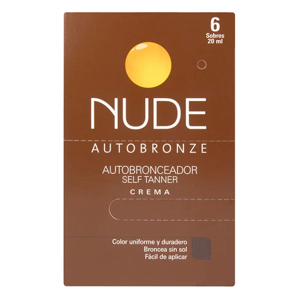 Autobronceador Nude de 20 ml por 6 unidades