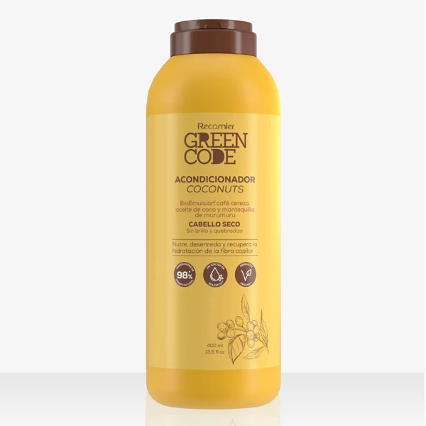Acondicionador Greencode cabellos secos de 400 ml