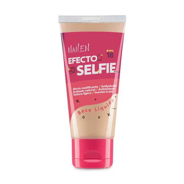 Base maquillaje Nailen efecto selfie #3 de 30 gr