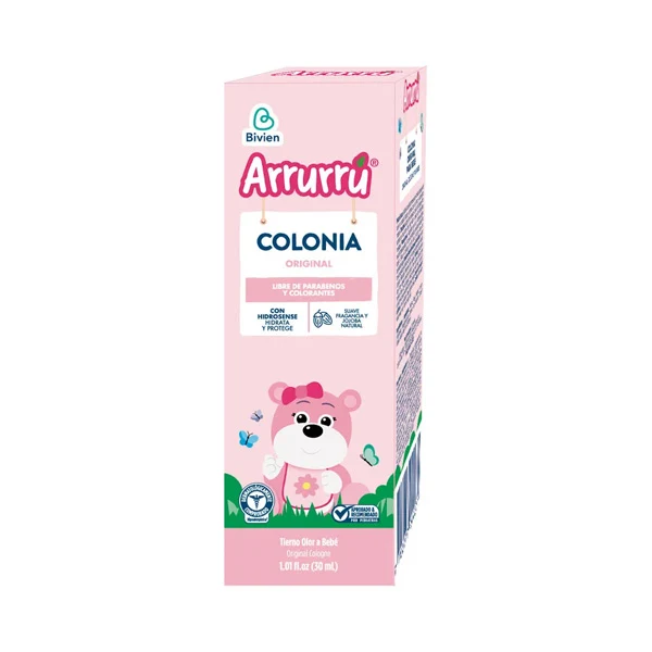 Colonia Arrurrú mini rosada de 30 ml