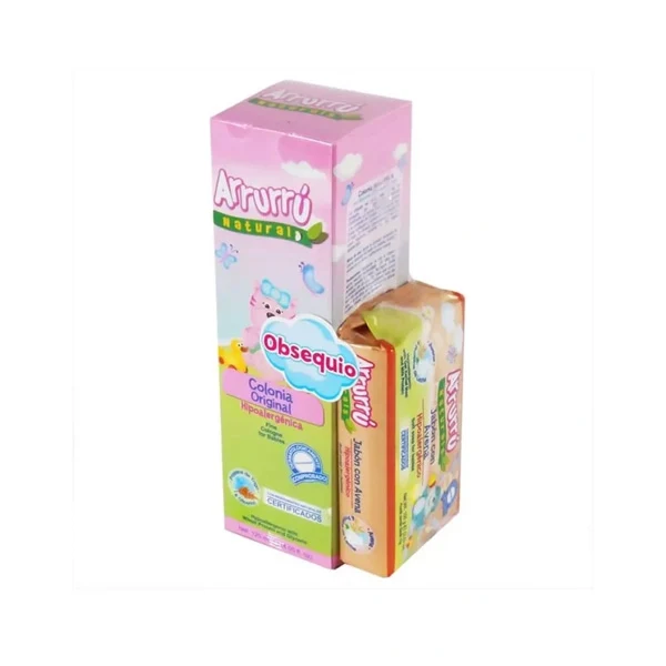 Colonia Arrurrú rosada de 120 ml + jabón avena