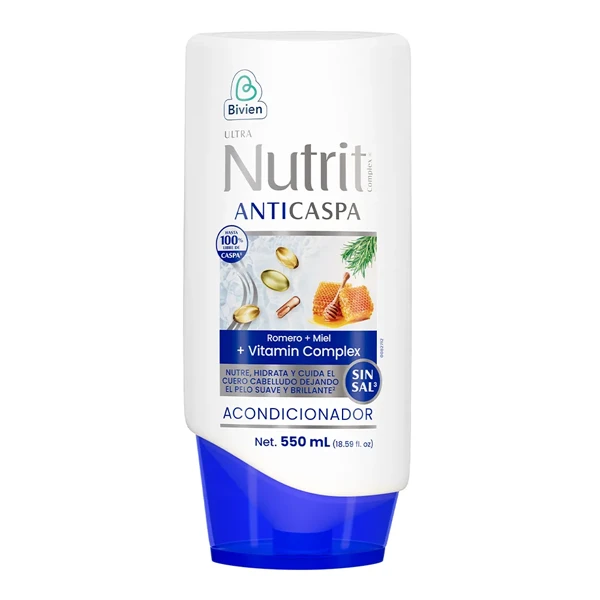 Acondicionador Nutrit Anticaspa en pote de 550 ml