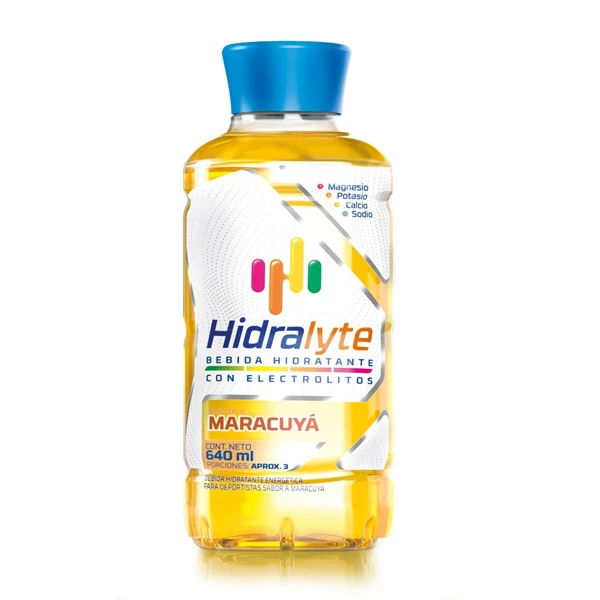Suero hidratante Hidralyte Maracuyá de 640 ml