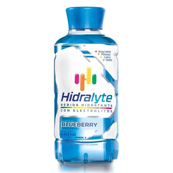 Suero hidratante Hidralyte Blueberry de 640 ml