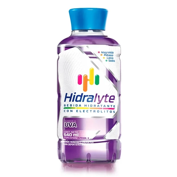 Suero hidratante Hidralyte Uva de 640 ml