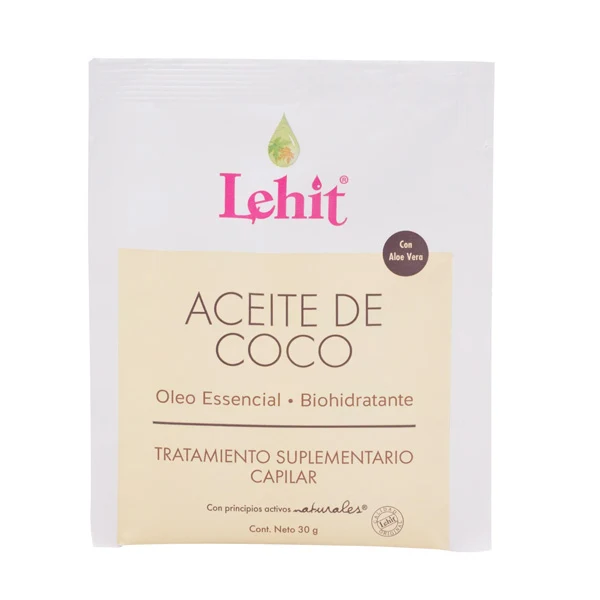Tratamiento Lehit aceite de coco en sachet de 30 gr