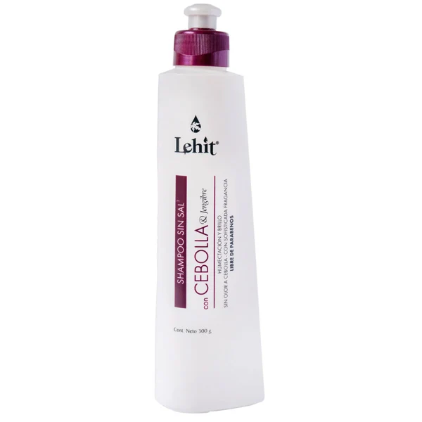 Shampoo Lehit cebolla y jengibre sin sal de 300 ml