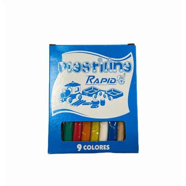 Plastilina Rapid corta en cajita de 9 colores
