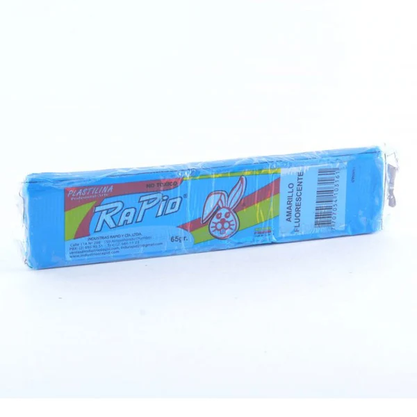 Plastilina Rapid en barra azul cielo  de 65 gr