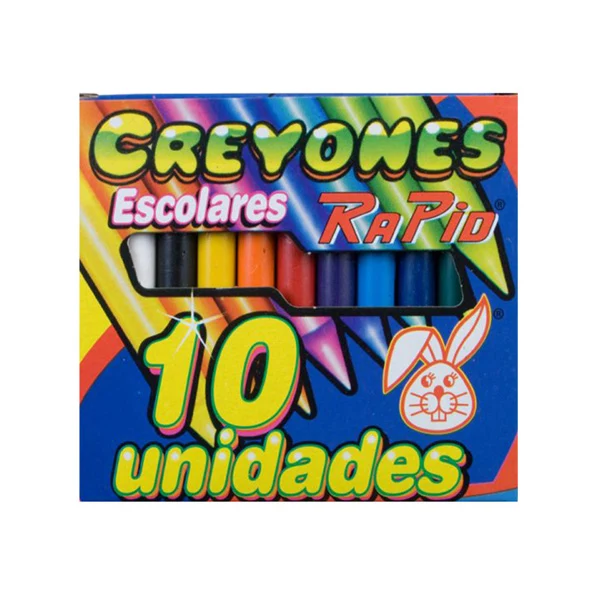 Crayones escolares Rapid por 10 unidades