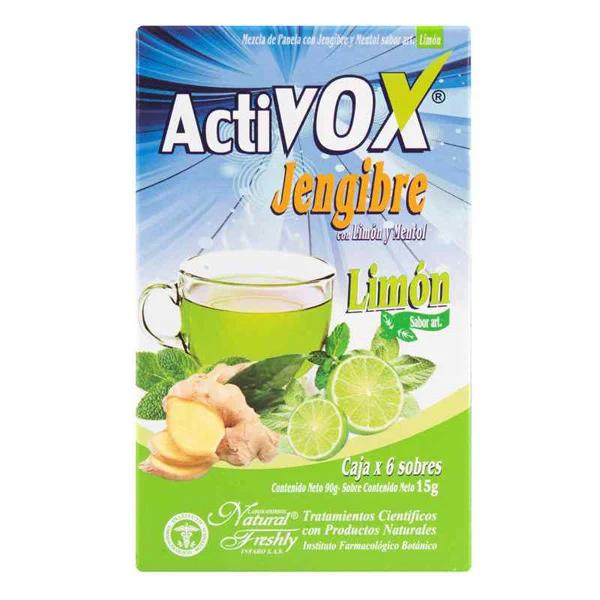 Activox Jengibre sabor limón por 6 sobres