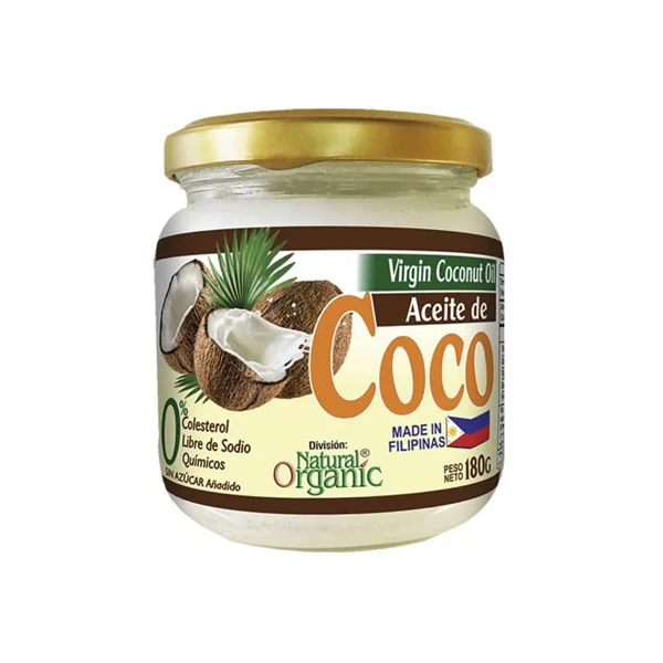 Aceite de coco organico virgen Natural Freshly de 180 gr
