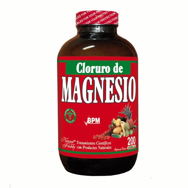 Cloruro de magnesio frasco por 200 cápsulas