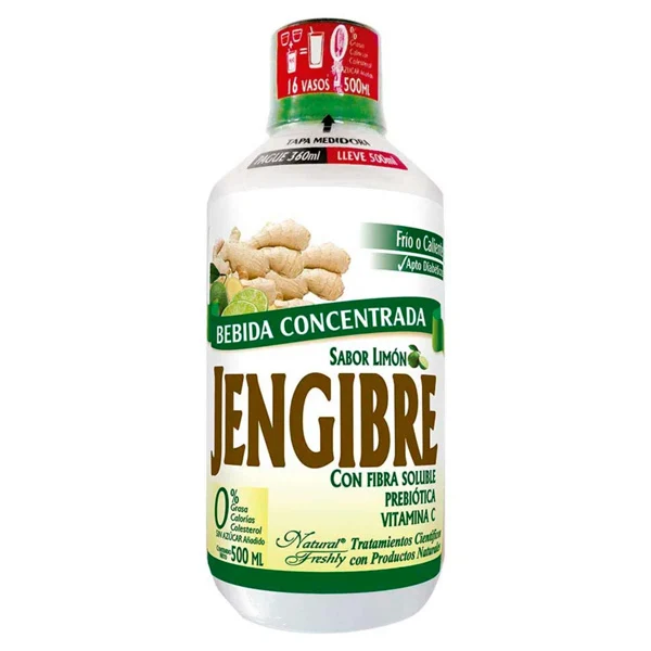 Bebida funcional concentrada de jengibre oferta pague 360 ml lleve 500 ml