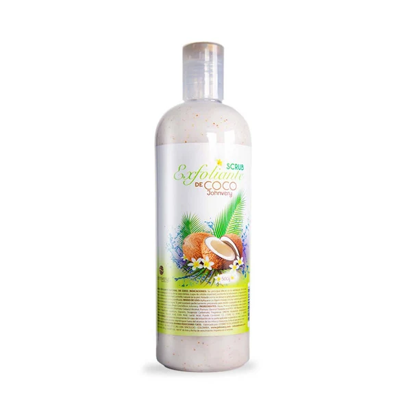 Crema exfoliante scrub de coco Johnvery de 500 gr