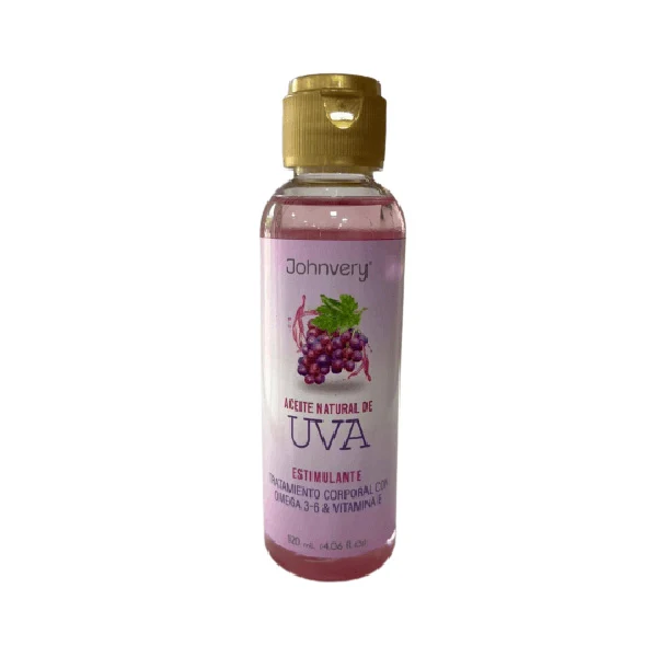 Aceite Johnvery de Uva en botellita de 120 ml