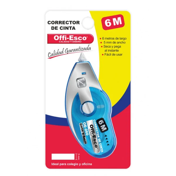 Cinta correctora Offi-Esco de 6 mt