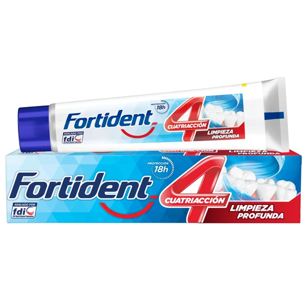 Crema Fortident 4 Acción Limpieza Profunda de 76 gr